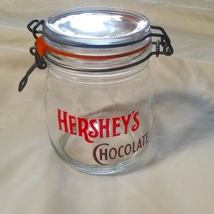 Hershey's glass jar